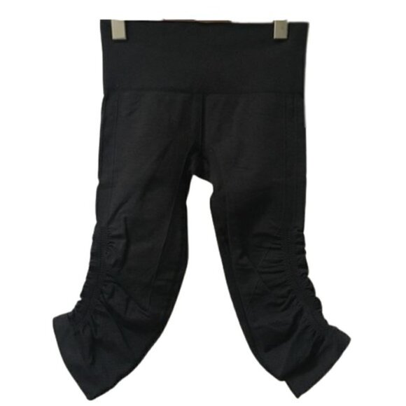 LULULEMON Heathered Deep Coal In The Flow Crop - Picture 2 of 7